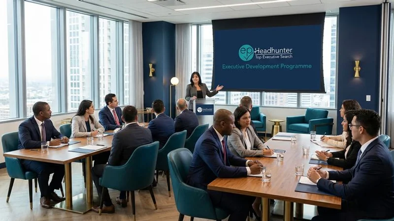 Executive development programme session preparing high-potential leaders for future critical role succession opportunities