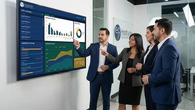 Recruitment team managing high-volume hiring dashboard with multiple open positions and candidate pipeline tracking